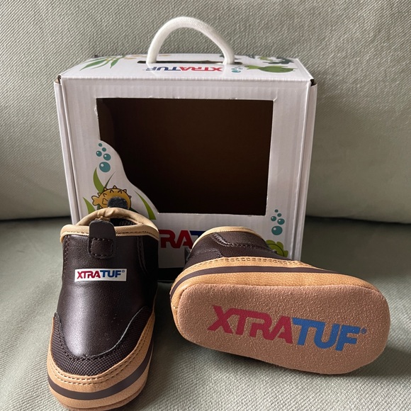 XtraTuf Brown Baby Walker Shoes - Picture 2 of 5